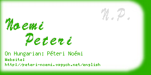 noemi peteri business card